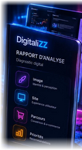 Aperçu illustratif d'un rapport de diagnostic DigitaliZZ